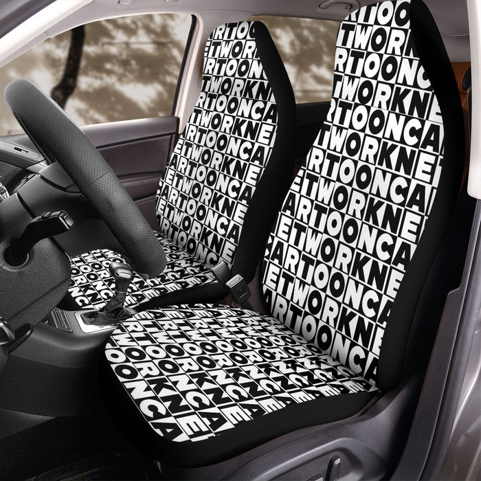 cartoon network logo font Car Seat Covers