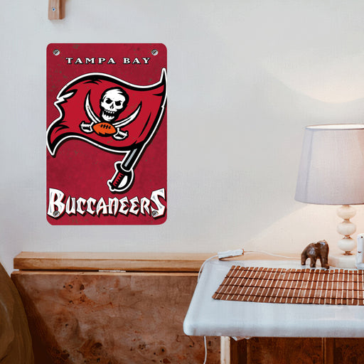 buccaneers red flag pirates nfl Poster Metal print wall art