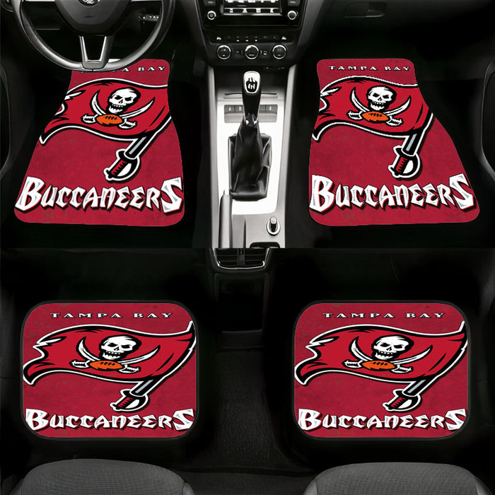 buccaneers red flag pirates nfl Car floor mats Universal fit