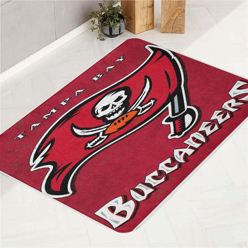 buccaneers red flag pirates nfl bath rugs
