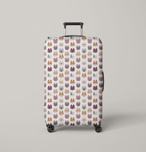 cat and friends animal pattern Luggage Cover | suitcase