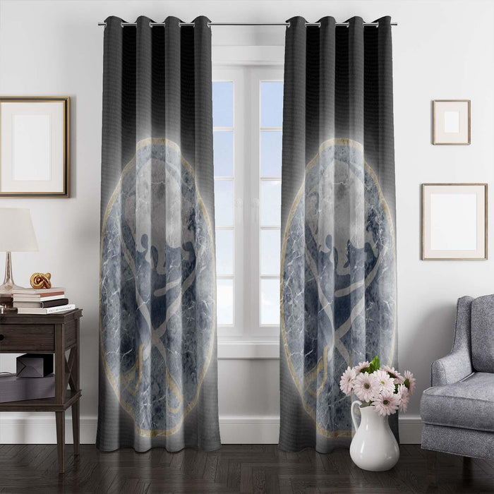 buffalo sabres freeze logo window Curtain