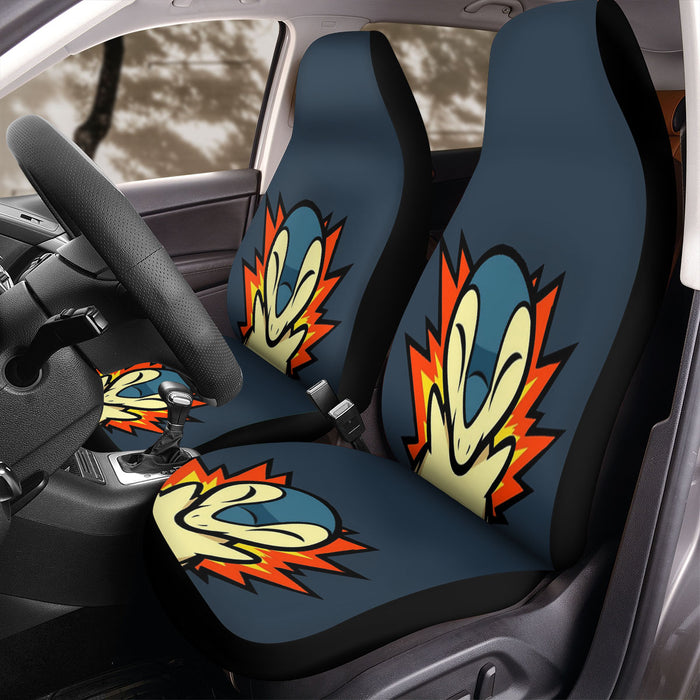 cyndaquil on fire Car Seat Covers