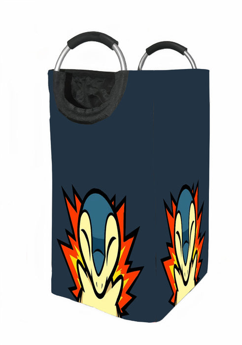 cyndaquil on fire Laundry Hamper | Laundry Basket