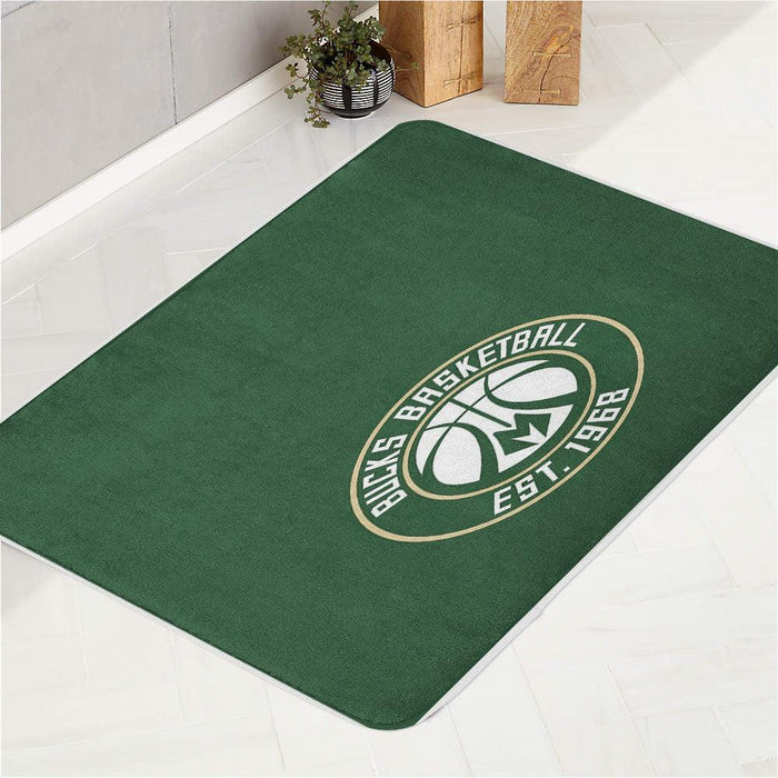 bucks basketball team green bath rugs