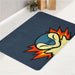 cyndaquil on fire bath rugs