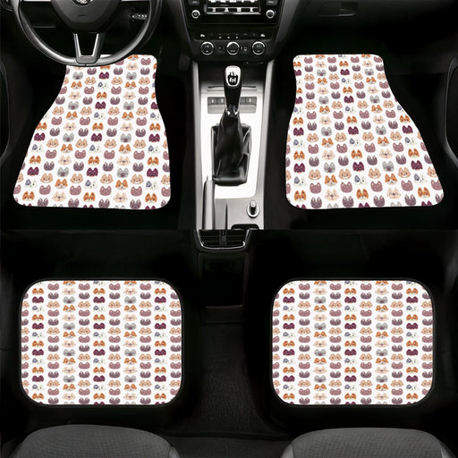cat and friends animal pattern Car floor mats Universal fit