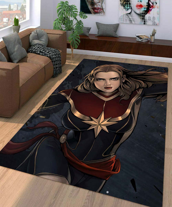 cartoon captain marvel Living room carpet rugs