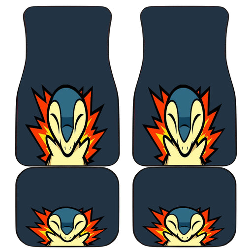 cyndaquil on fire Car floor mats Universal fit