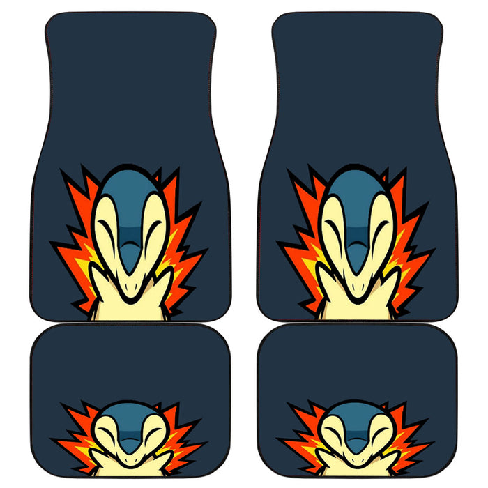 cyndaquil on fire Car floor mats Universal fit