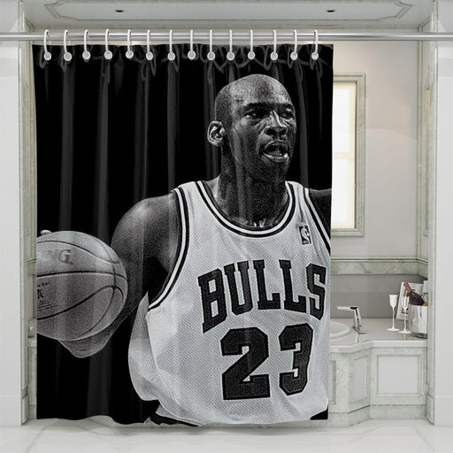 bulls legend power shower curtains