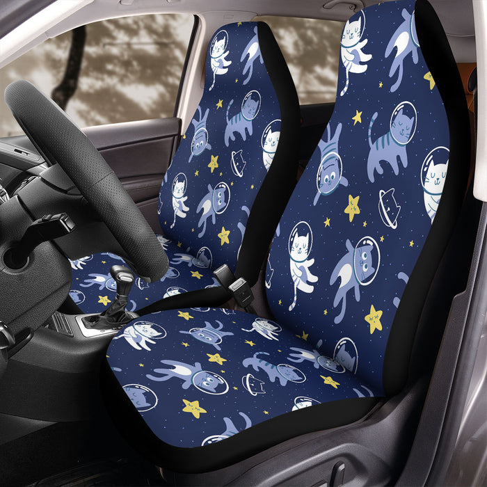 cat flying in the galaxy Car Seat Covers