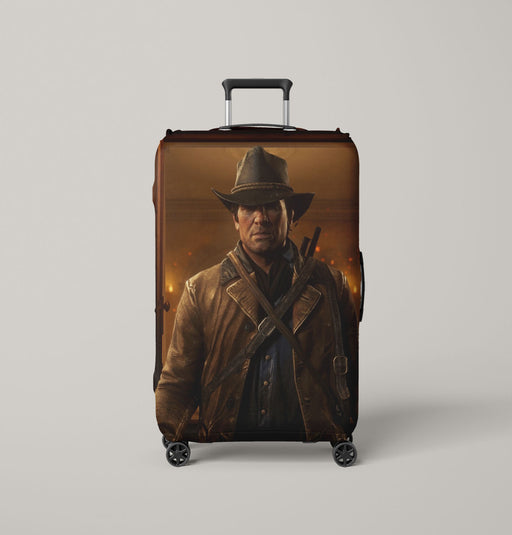 burning a home red dead redemption 2 Luggage Covers | Suitcase