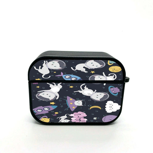 cat in the space meet galaxy airpods case