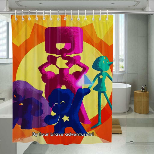 cartoon network character animation shower curtains