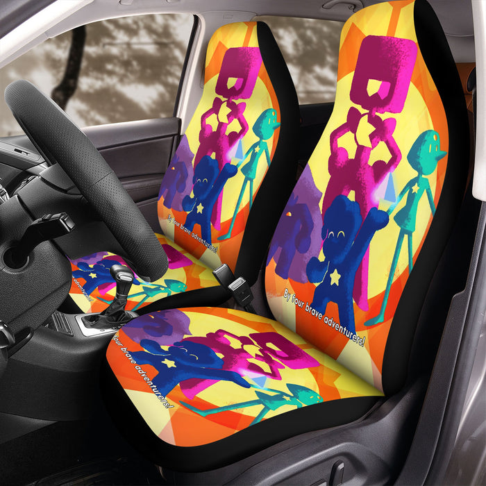 by four brave adventurers universe Car Seat Covers