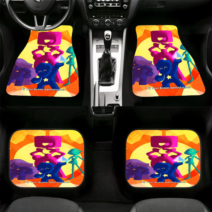 by four brave adventurers universe Car floor mats Universal fit