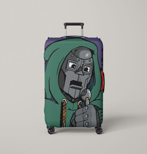 daniel dumile mf doom cartoon Luggage Cover | suitcase