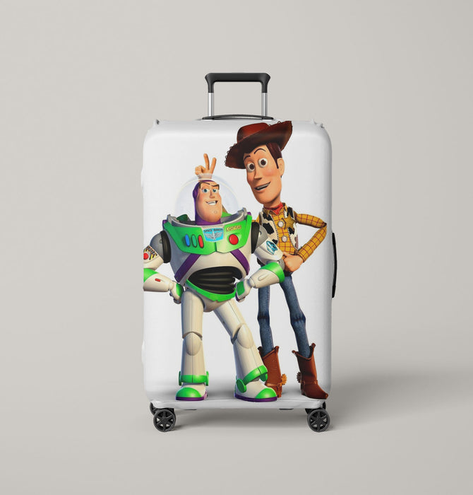 buzz and woody the toys Luggage Covers | Suitcase