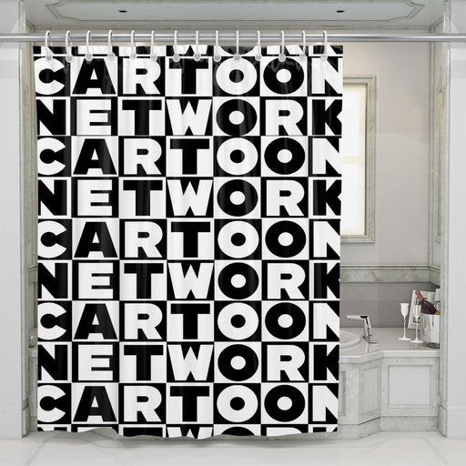 cartoon network pattern shower curtains