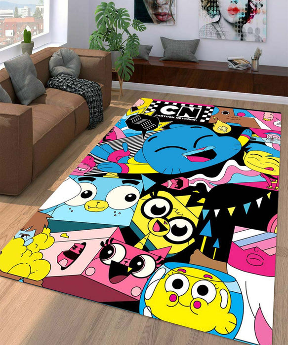 cartoon network pop art character Living room carpet rugs