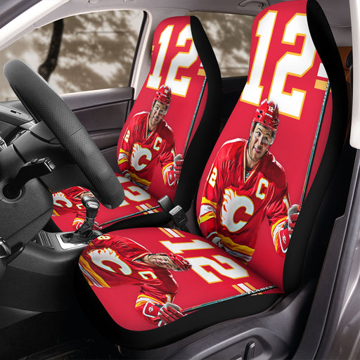 calgary flames player happy nhl Car Seat Covers