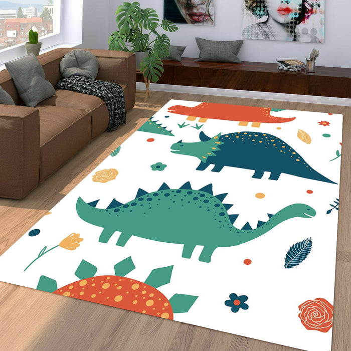 character of dinosaurs forest Living room carpet rugs