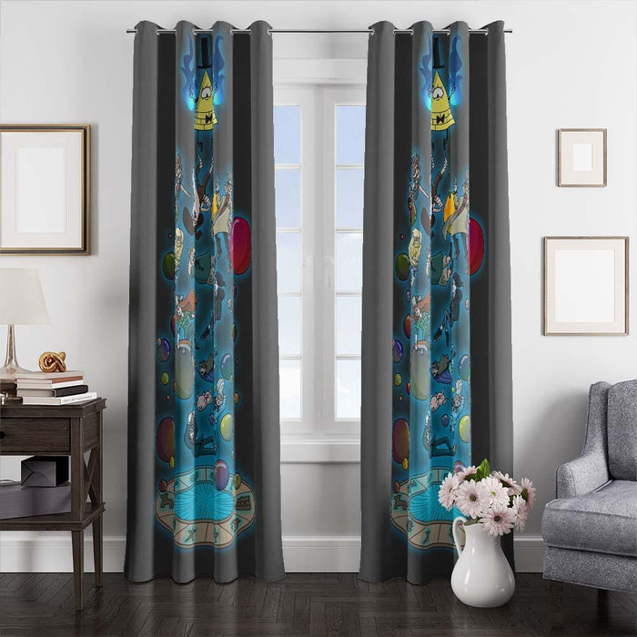 cartoon network portal window curtains