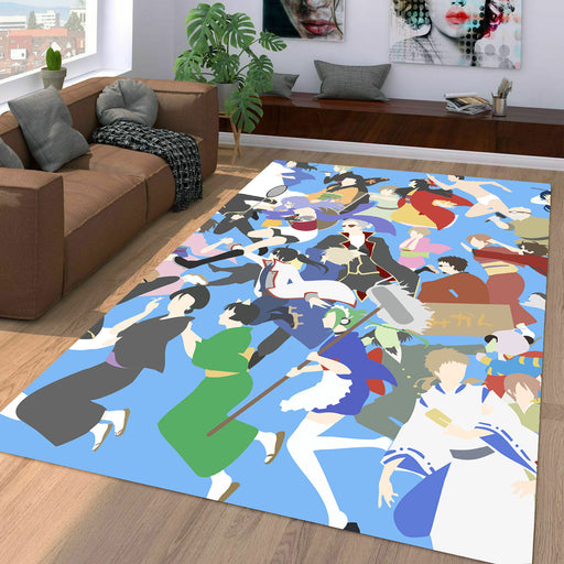 character of gintama animation Living room carpet rugs