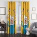 cartoon of finn adventure time window curtains