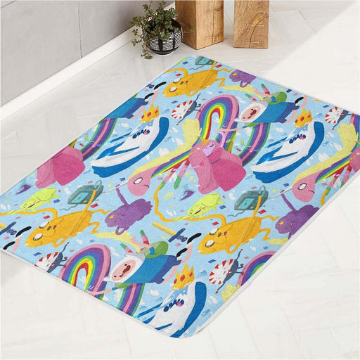 character pattern of adventure time bath rugs