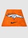 denver broncos nike logo soft fleece blanket