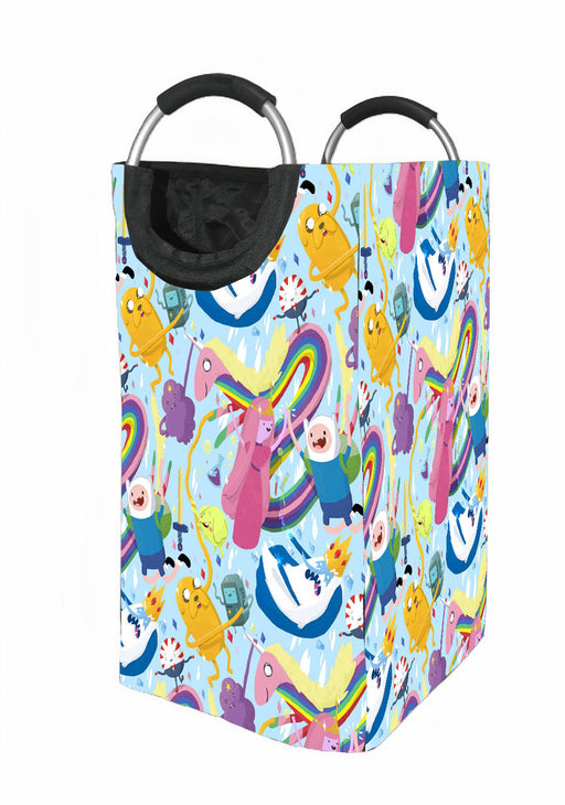 character pattern of adventure time Laundry Hamper | Laundry Basket