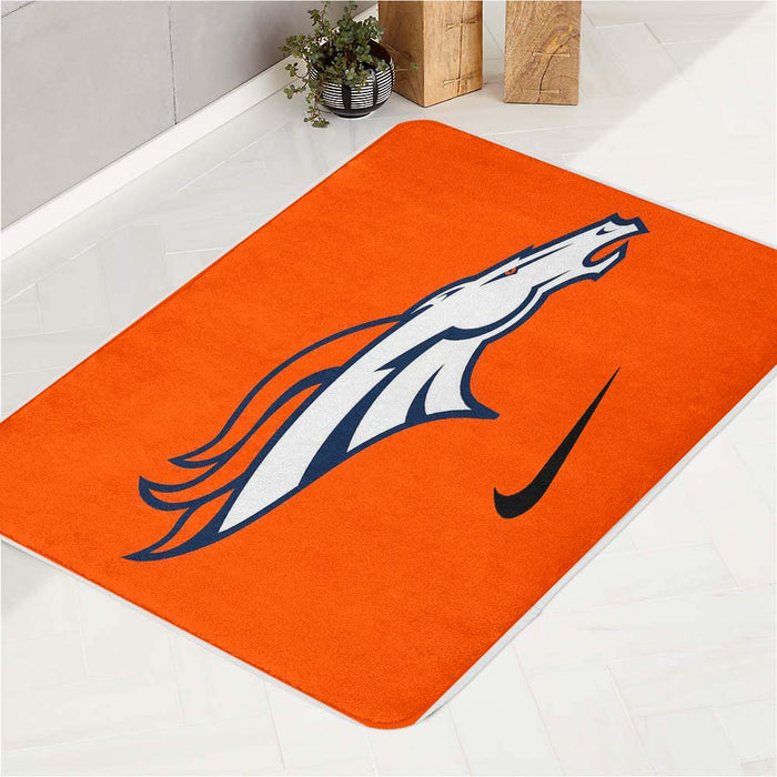 denver broncos nike logo bath rugs