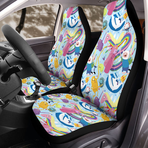 character pattern of adventure time Car Seat Covers