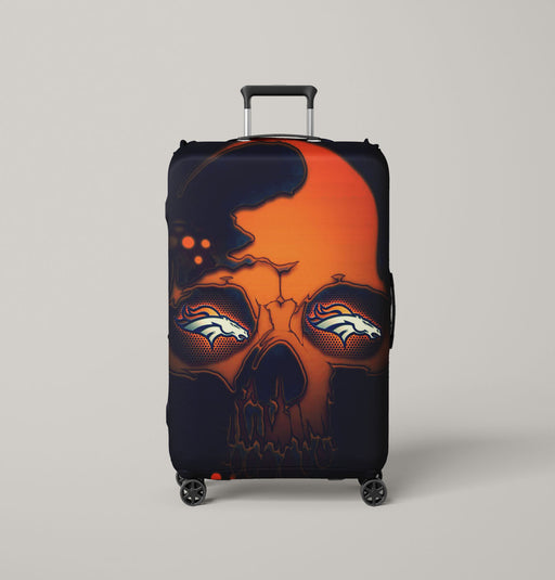 denver broncos skull Luggage Cover | suitcase