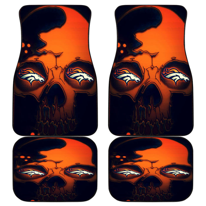 Denver Broncos Skull Car floor mats Universal fit