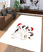 cat and dog christmas Living room carpet rugs