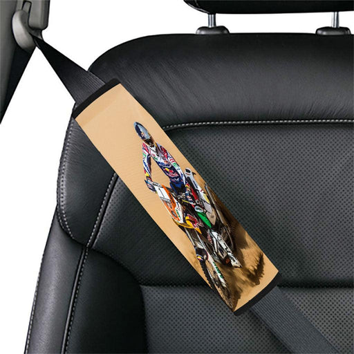 careful for athelte motocross in desert Car seat belt cover - Grovycase