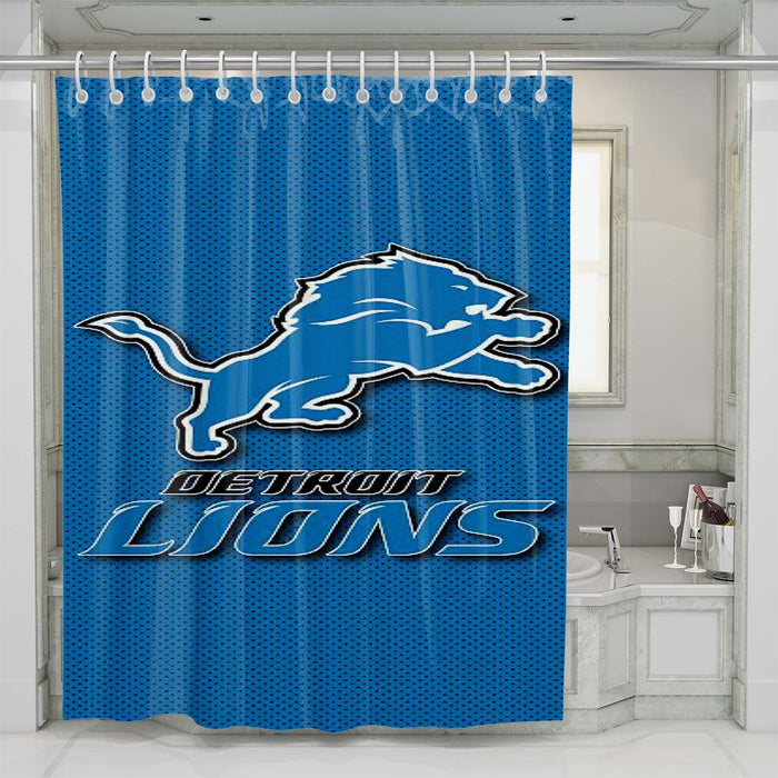 detroit lions 2 shower curtains