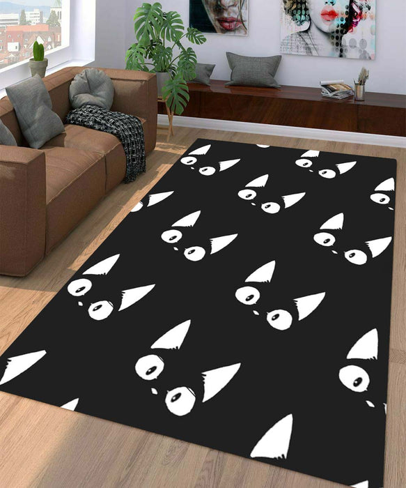 cat black and white Living room carpet rugs