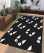 cat black and white Living room carpet rugs