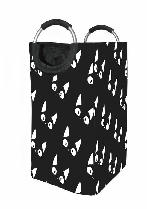 cat black and white Laundry Hamper | Laundry Basket