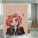 cat cute pose shower curtains