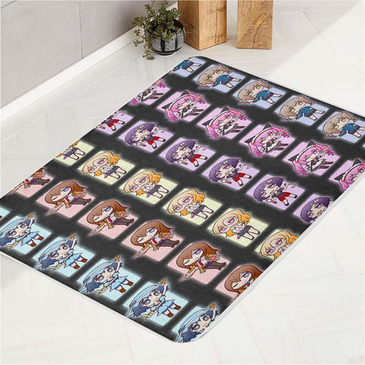 chibi avatar character steins gate bath rugs