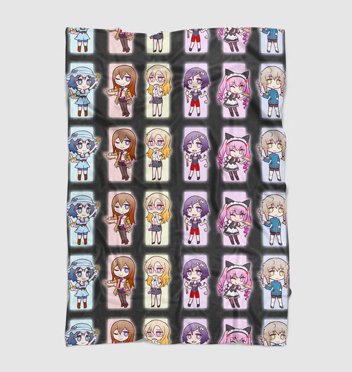 chibi avatar character steins gate Ultra soft fleece blanket