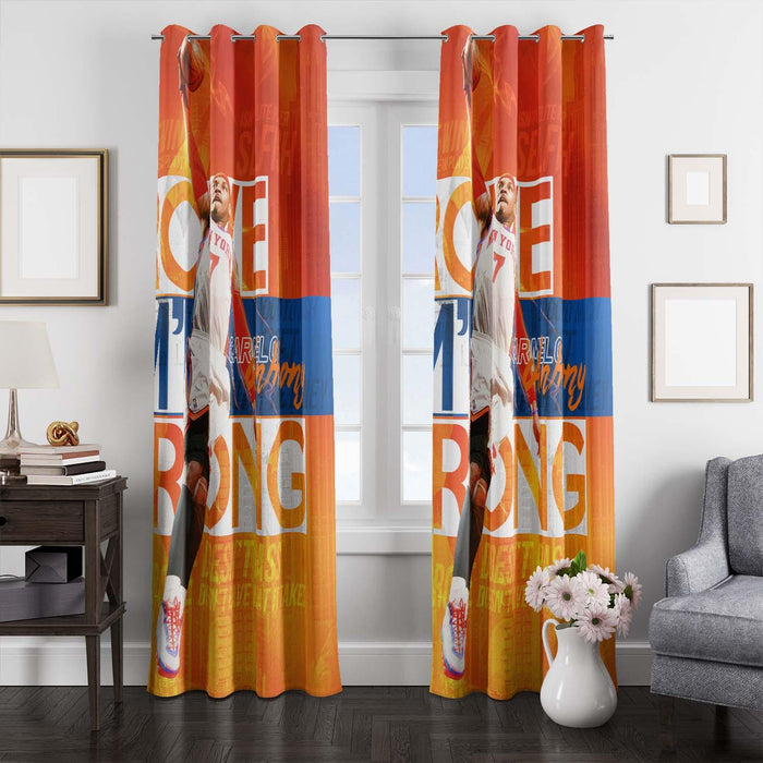 carmelo anthony player knicks window Curtain