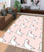 cat cute pose Living room carpet rugs