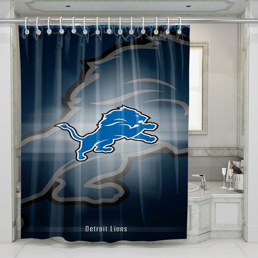 detroit lions 3 shower curtains