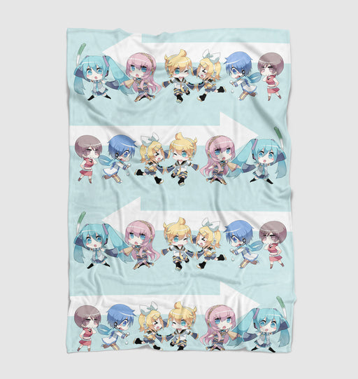 chibi cute character vocaloid Ultra soft fleece blanket